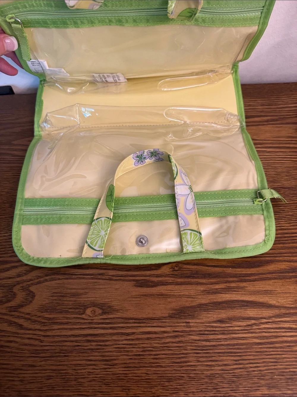 VTG 2006 Avon Naturals Lime Blossom Cosmetic Pouch Bag NWOT